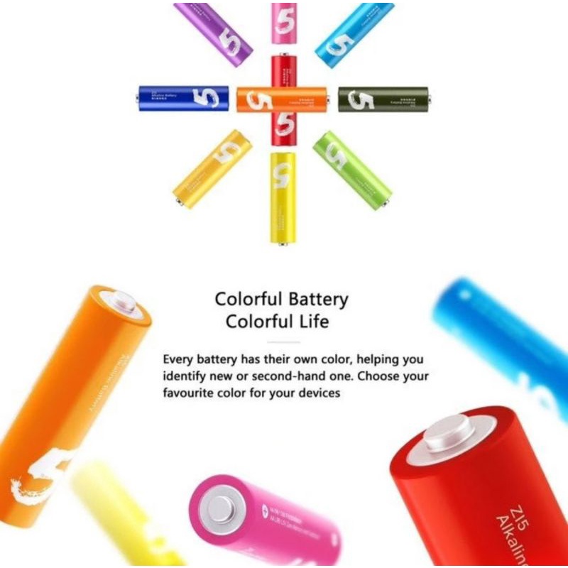 MI Rainbow Baterai Zi5 Zi7 battery alkaline