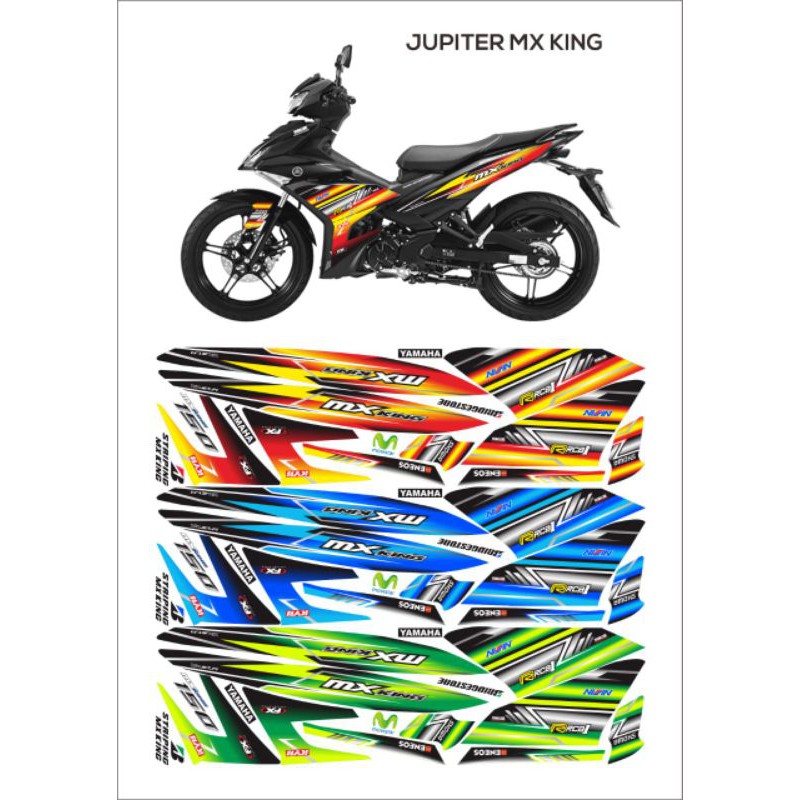 Decal Striping Sticker Variasi Yamaha MX King Movistar