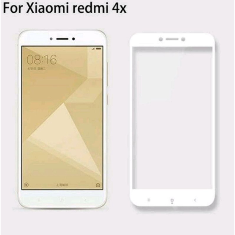 Xiaomi Redmi 4X tempered glass anti gores kaca full lcd