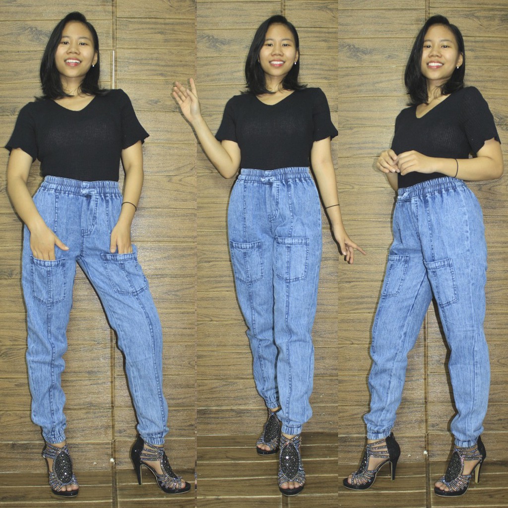 SB Collection Celana Panjang Metriana Longpants Joger Jeans Wanita