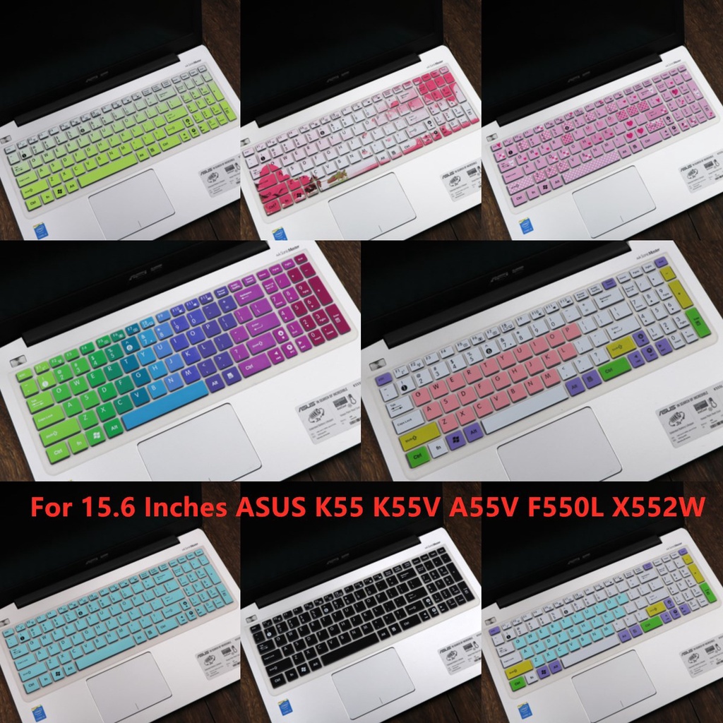 Ultra Thin Silicone Keyboard Protector For Asus K55 K55V A55V F550L X552W 15.6 Inch