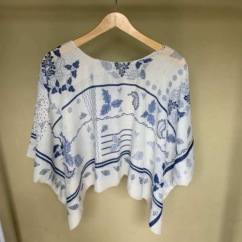 Outer kimono scraf premium-celine white