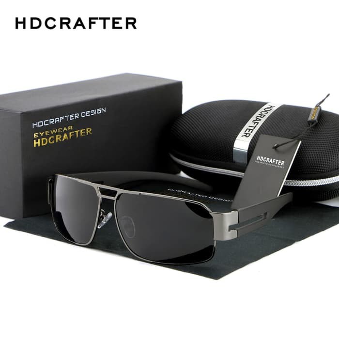 Skycom HDCRAFTER Kacamata Polarized Vintage Aluminium Unisex