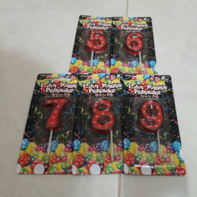 LILIN ANGKA POLKADOT