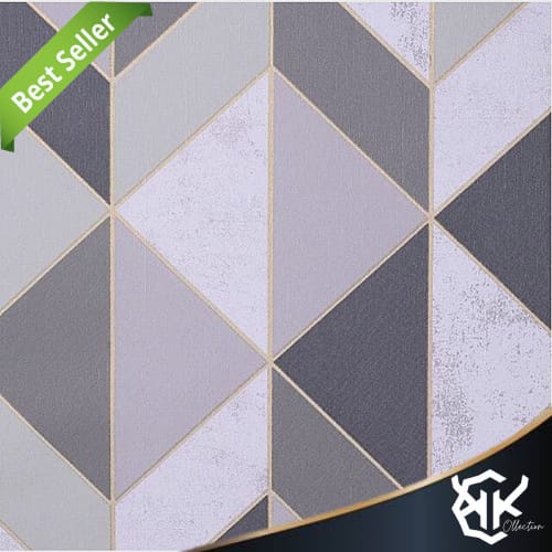 Wallpaper Dinding Motif 3D 45cm x 5m 3D Hexagonal Hitam Wallpaper Sticker Wallstiker Wallpaper Stick