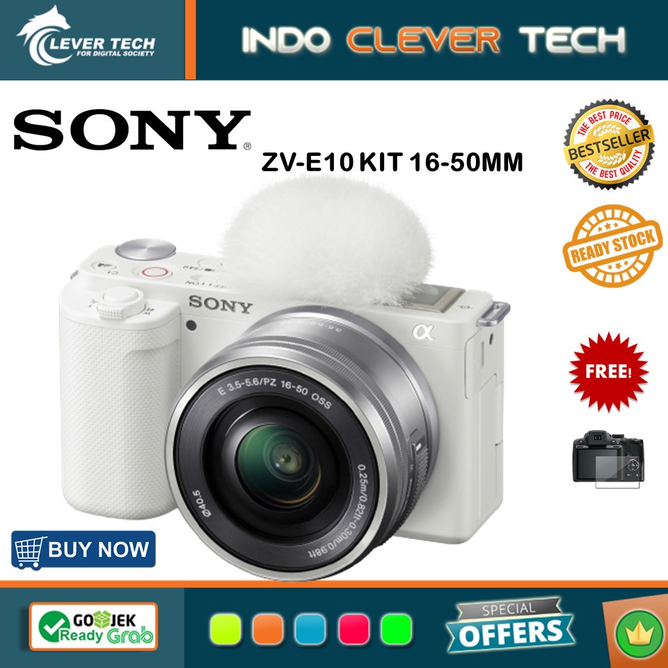Kamera Sony ZV-E10 Mirrorless Camera with 16-50mm Lens Kit Garansi RESMI | ZV E10