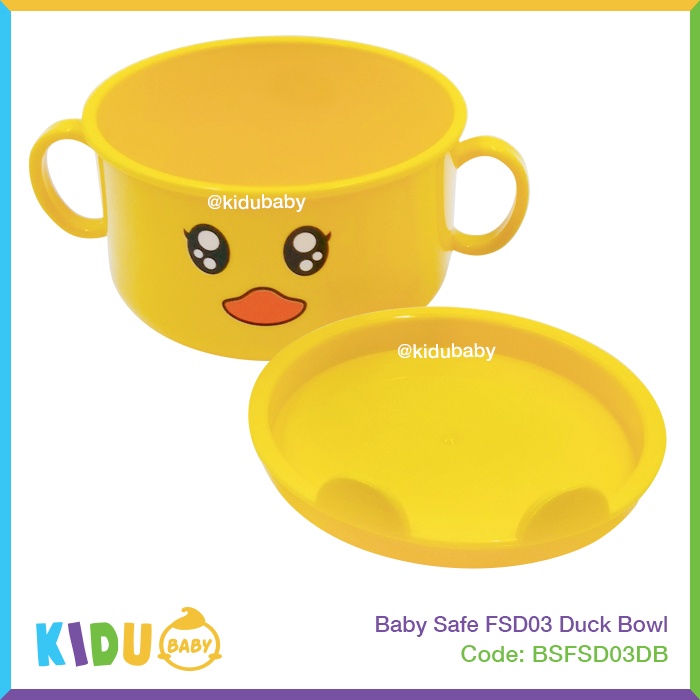 Baby Safe Dining Bowl FSD03 Mangkok Makan Bayi Duck Kidu Baby