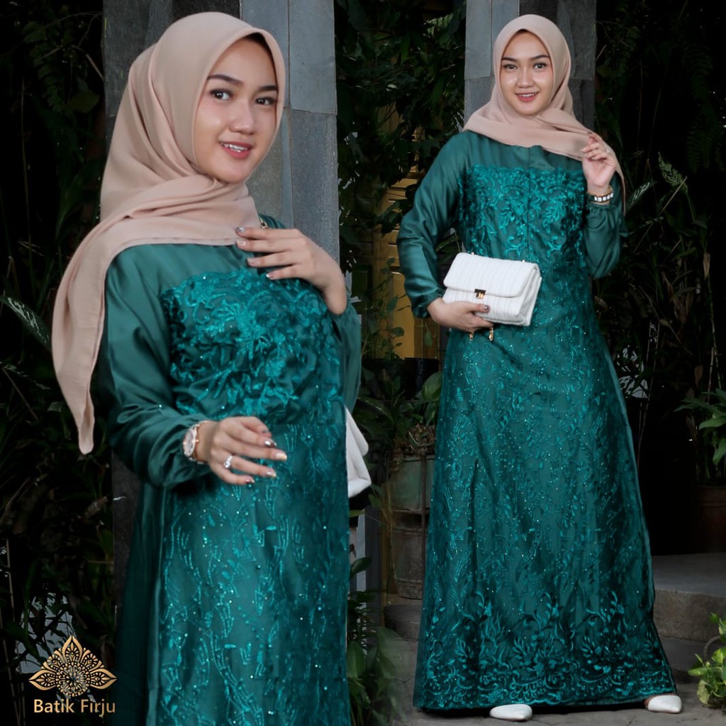 BISA JUMBO!! REALPICT GAMIS FARASYA MODEL TERBARU GAMIS BROKAT BUSUI DRESS BROKAT BISA JUMBO M L XL XXL