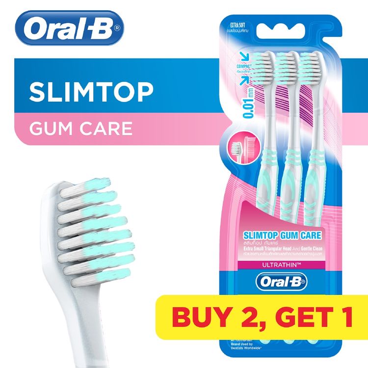 Oral-B Sikat Gigi Slimtop Gum Care 3's Oral B