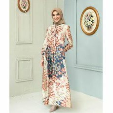 ava dress L redwood wearingklamby ready siap kirim