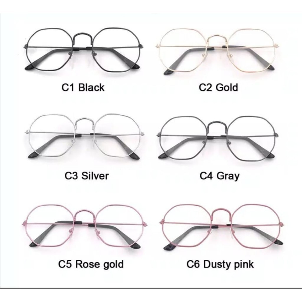 ♥TMALL88♥ Frame Lensa Kacamata Fashion Pria&amp;Wanita New Fashion Rowling New Sunglasses KM37