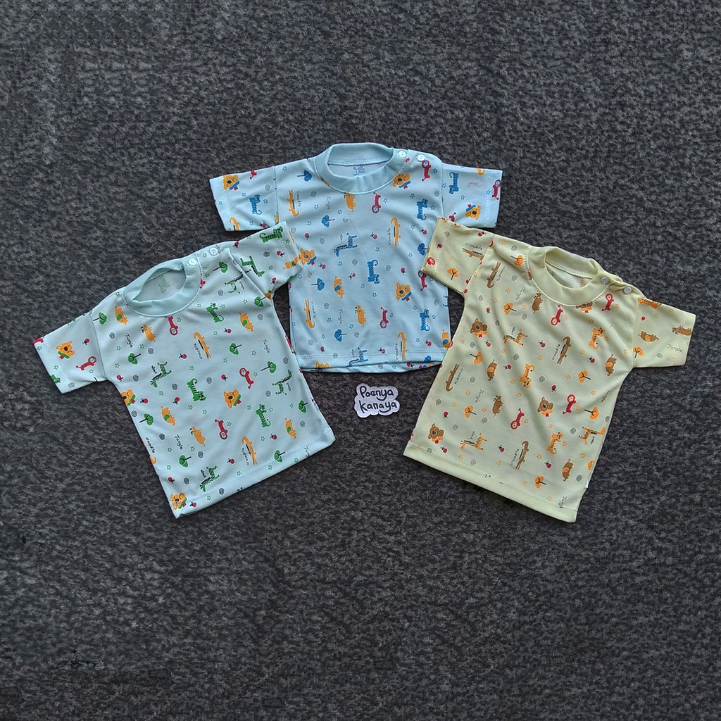 AT08 Atasan Baju  Bayi  Tangan Pendek Size L MOTIF Arimbi  