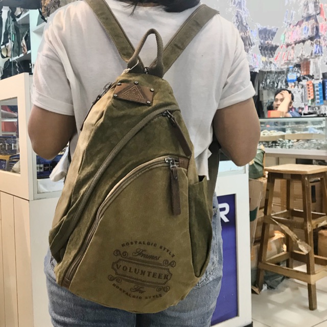 Tas ransel kanvas Volunteer