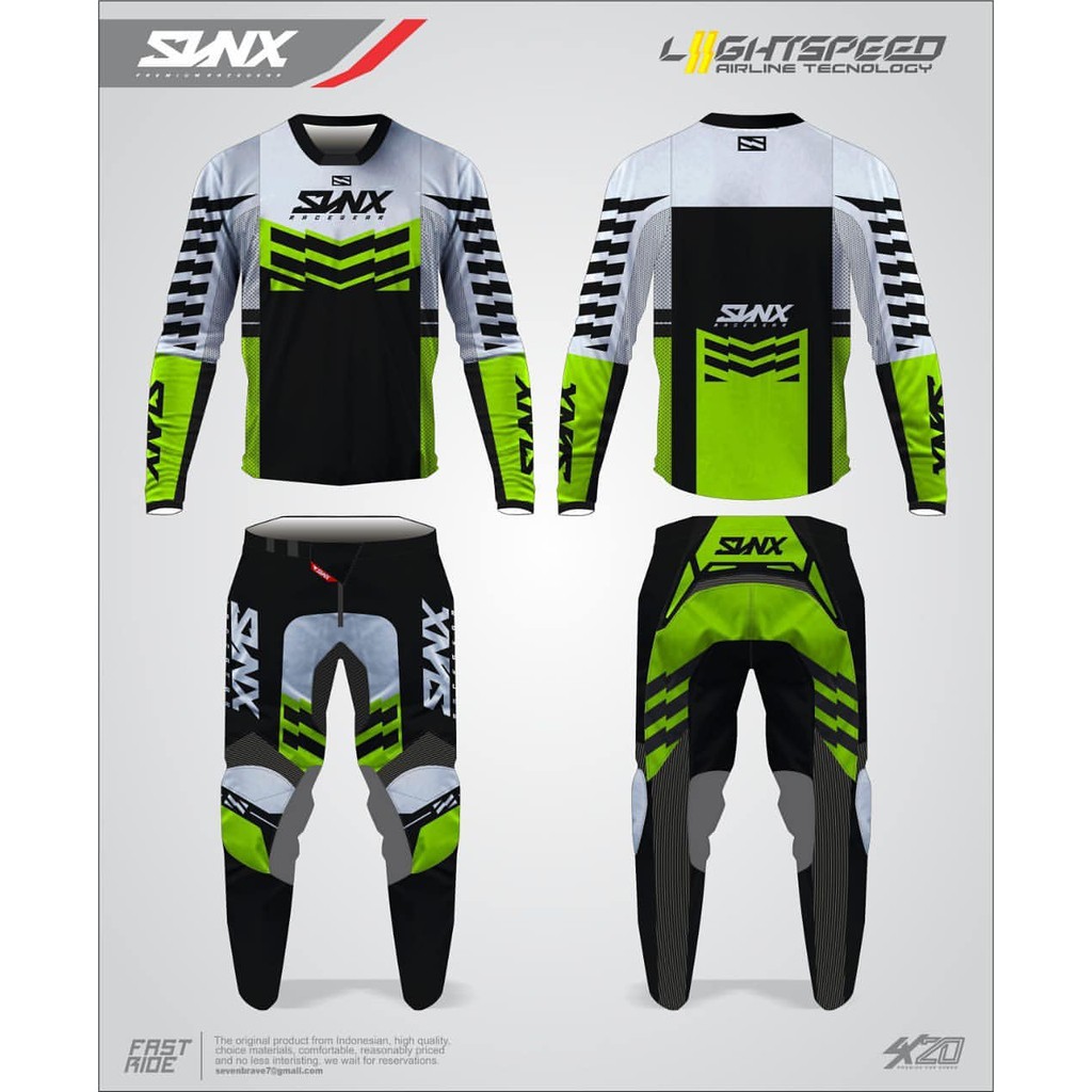 Jersey Set Custom SVNX Motocross Apparel Jersey Motocross Jersey Set Motor Trail SVNX