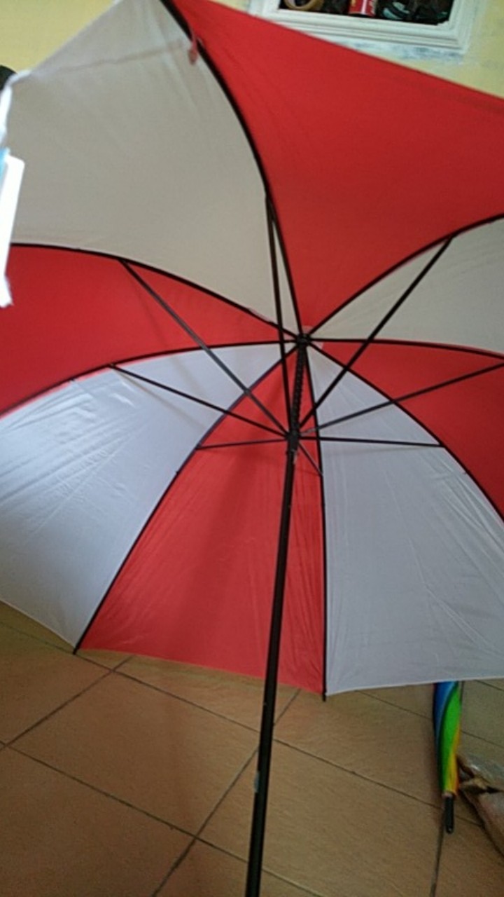 Payung Golf Bicolor Merah Putih Jumbo  Kombinasi Hut Ri 17an 17 Agustus Promosi Murah Mobil Besar