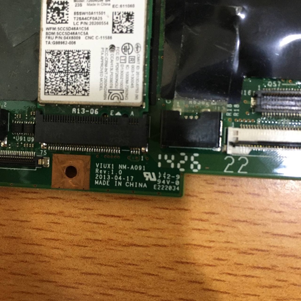 Motherboard Laptop Lenovo ThinkPad X240 Core i5 Gen 4 Mainboard Mobo