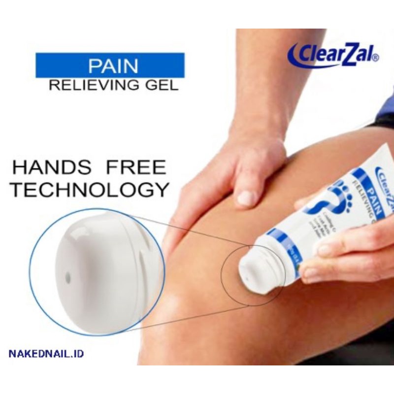 Clearzal pain relieving gel untuk keseleo otot tegang pegal di kaki