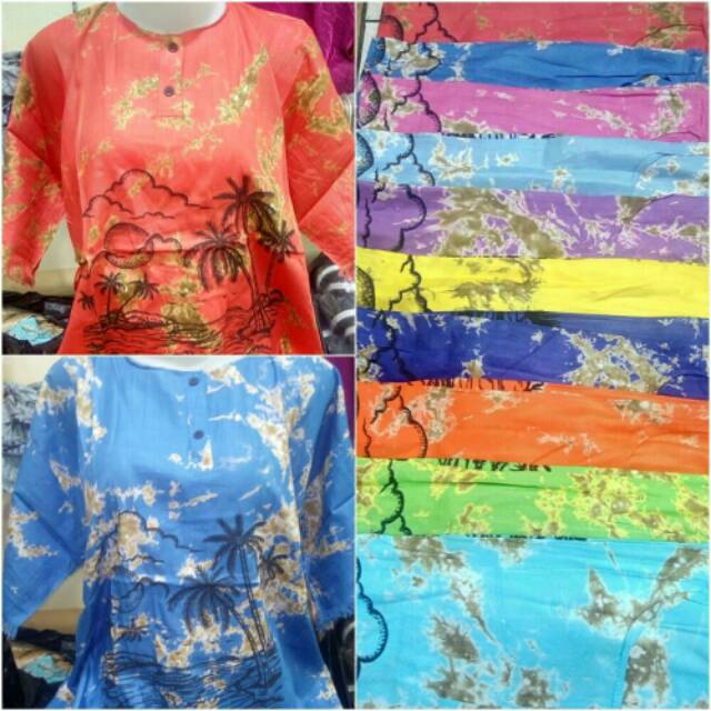 MURAH Gables Bercak Warna Unisex Motif Pantai Ukuran Dewasa