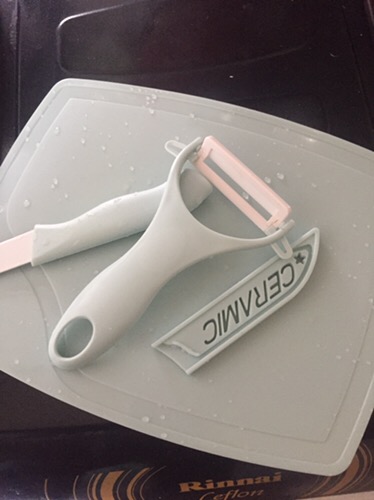 Pisau Set Keramik / 3 In 1 Pisau Set Talenan / Serutan Buah / Alat Set Dapur / Vs