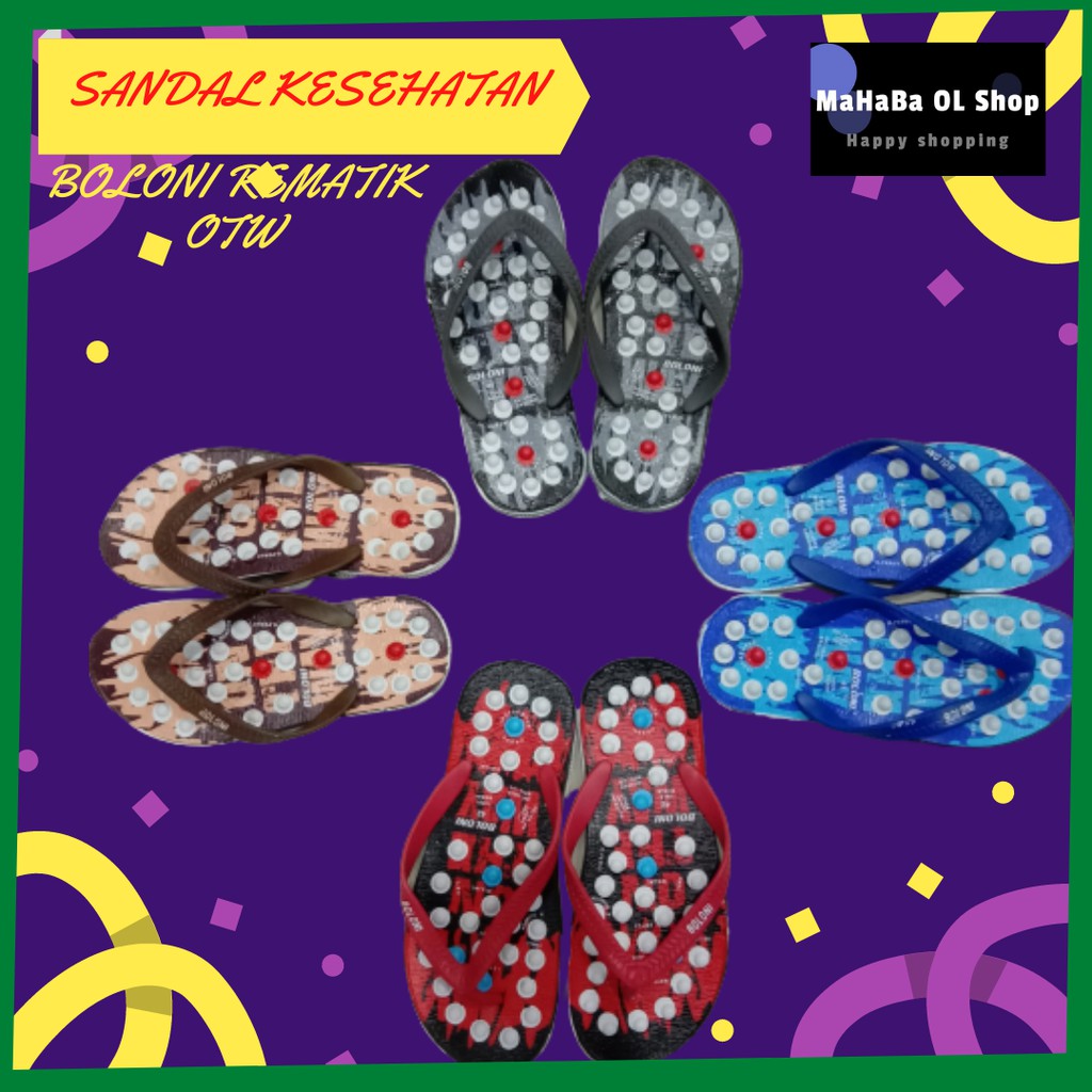 SANDAL KESEHATAN SENDAL JEPIT WANITA/PRIA SENDAL REMATIK BAHAN KARET MODEL TERBARU  MURAH BOLONI