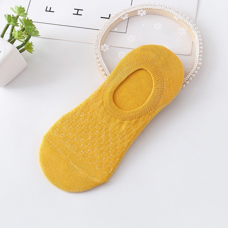 MURMURE.ID | KAOS KAKI HIDDEN DI BAWAH MATA KAKI PRIA WANITA ANKLE SOCK BASIC IMPORT CS042-KUNING