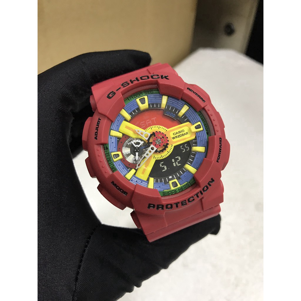 GA G-Shock GA-110 Red Yellow Wrist Watch Men Sport Watches