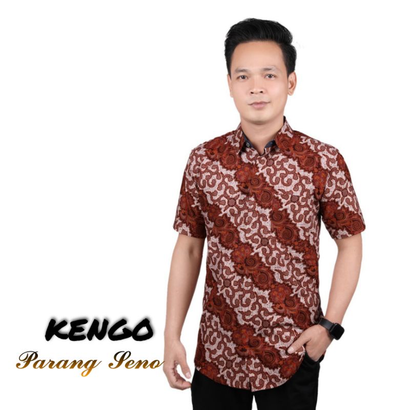 KEMEJA BATIK PRIA SLIMFIT PARANG SENO PREMIUM