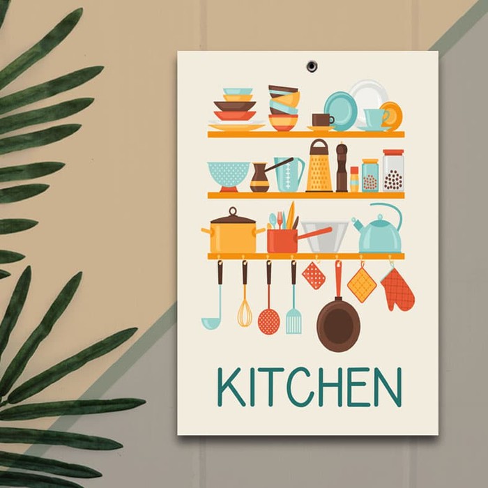 Hiasan Dinding Dapur - Dekorasi Dapur / Pajangan Walldecor Tema Food Kitchen F06