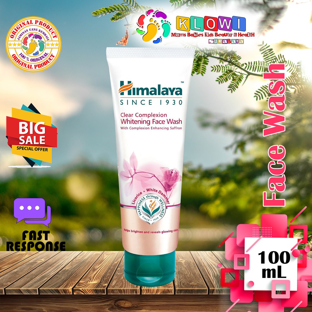 Himalaya Clear Complexion Whitening Face Wash 100ml / Facial Wash / Cleanser / Sabun Wajah