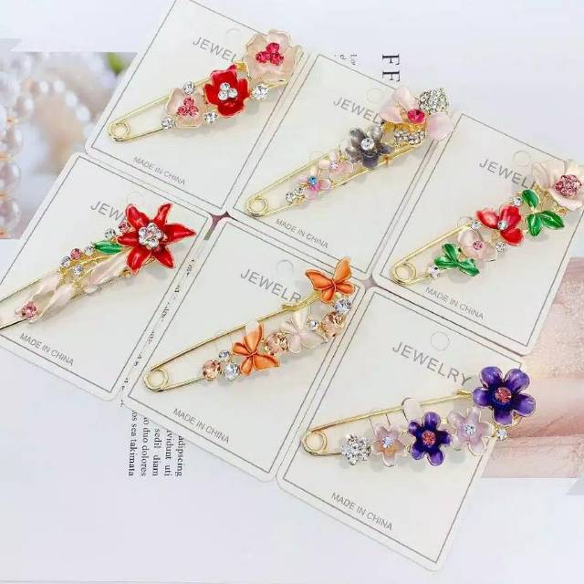 Bros cantik / bros jilbab / tuspin jilbab / bros murah / kancing jilbab / brooch