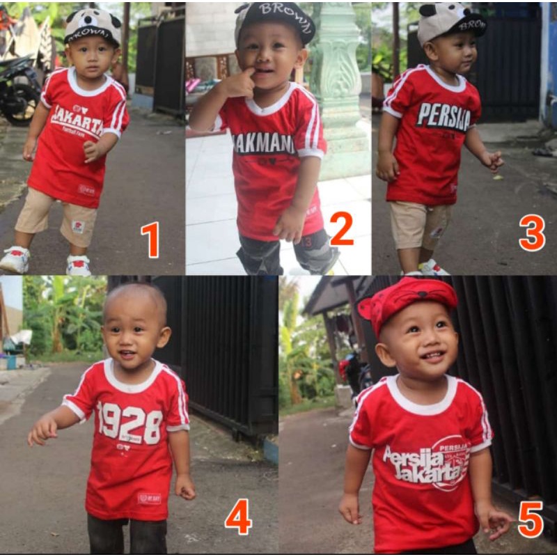 KAOS RINGER PERSIJA ANAK [ 1-7 TAHUN ]