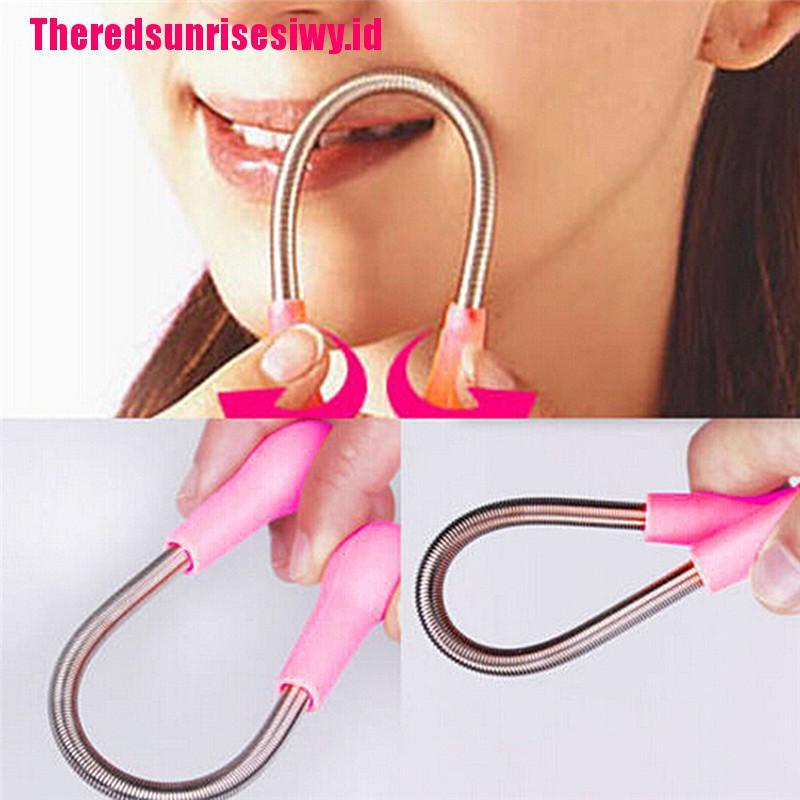 【Theredsunrisesiwy.id】Facial Hair Remover Tool Face Beauty Spring Threading Removal Epilator Epicare