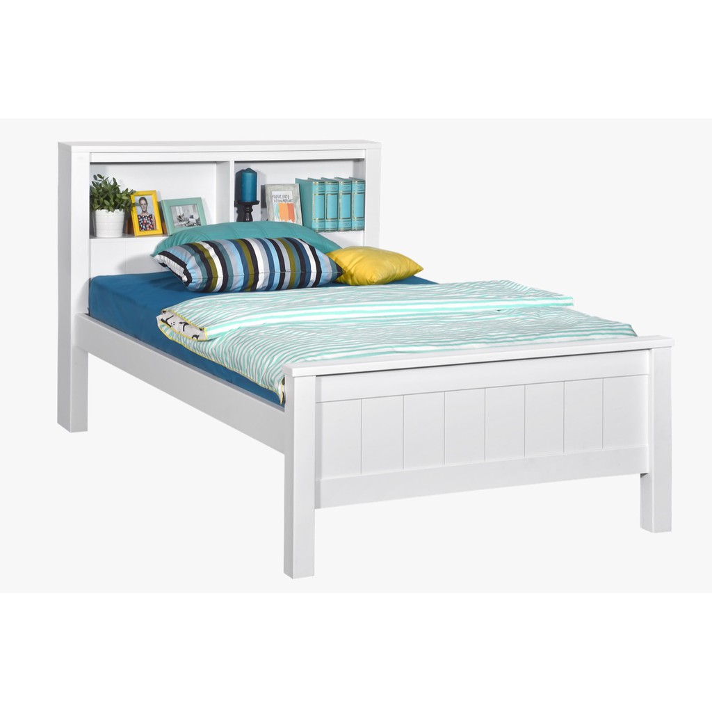 Ranjang Kasur Putih Single Feature