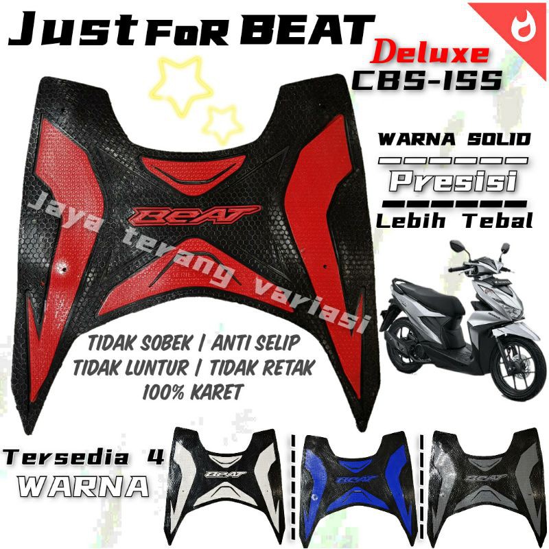 Karpet Karet Speda Sepeda Motor Beat Fi 2020 2021 CBS ISS Delux Anti Selip Non Slip ACS038 NusaHelm