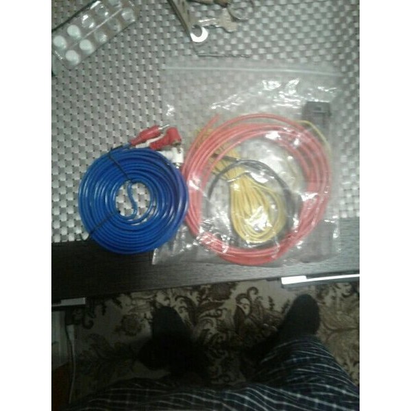 Car Audio Speakers Wiring Kits kabel Amplifier Subwoofer Speaker Installation Wires Kit 4 meter