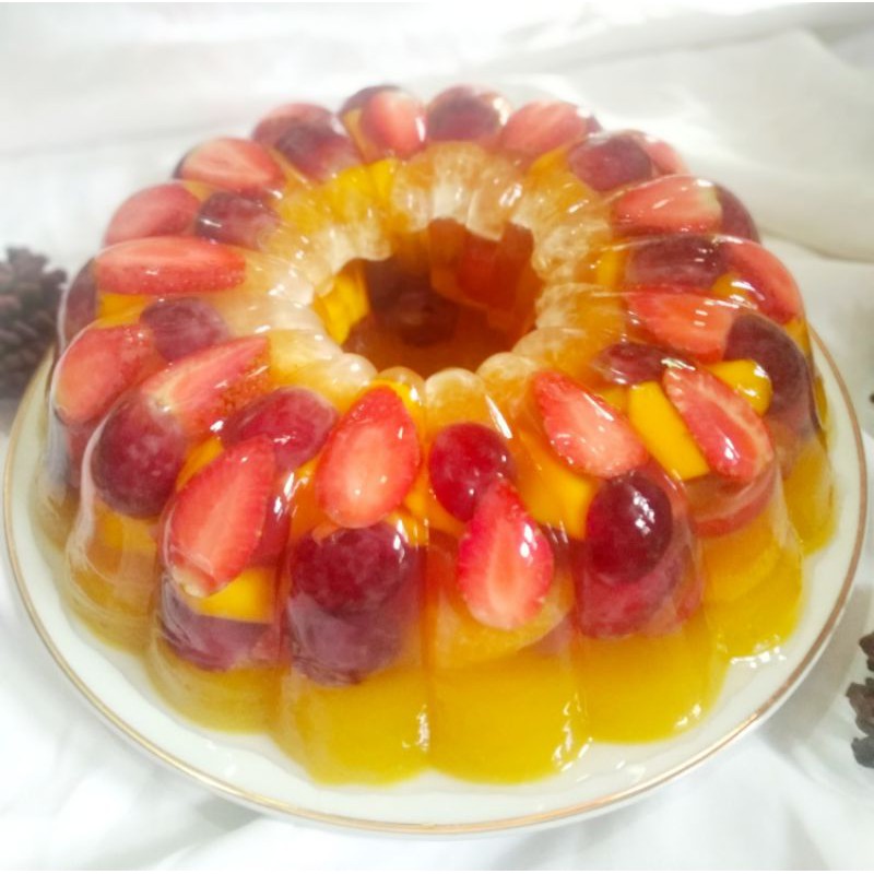 

PUDING BUAH KACA