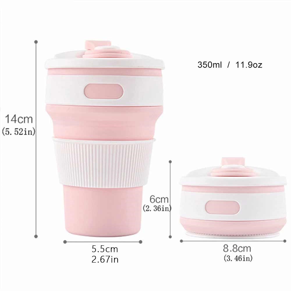 Gelas Lipat Silikon BPA Free | Cangkir Silicone Foldable Cup | Telescopic Cups