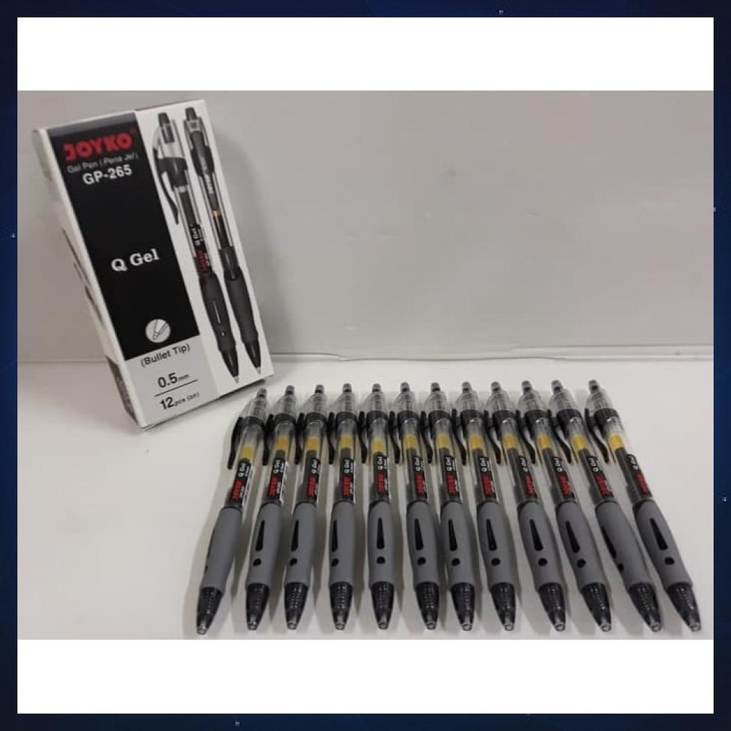 

BALLPOINT GEL JOYKO GP-265 0,5 - HITAM (PACK 12 PCS