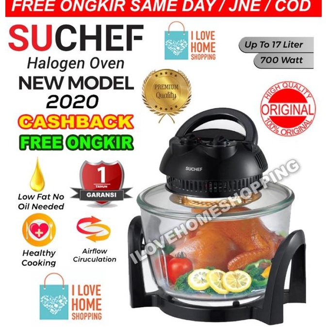 SUCHEF Halogen Air Fryer Oven 7 In 1 Multifungsi stok melimpah