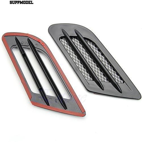 ⏲Mobil Side Air Flow Vent Lubang Penutup Fender Intake Grille Duct Dekorasi Sticker