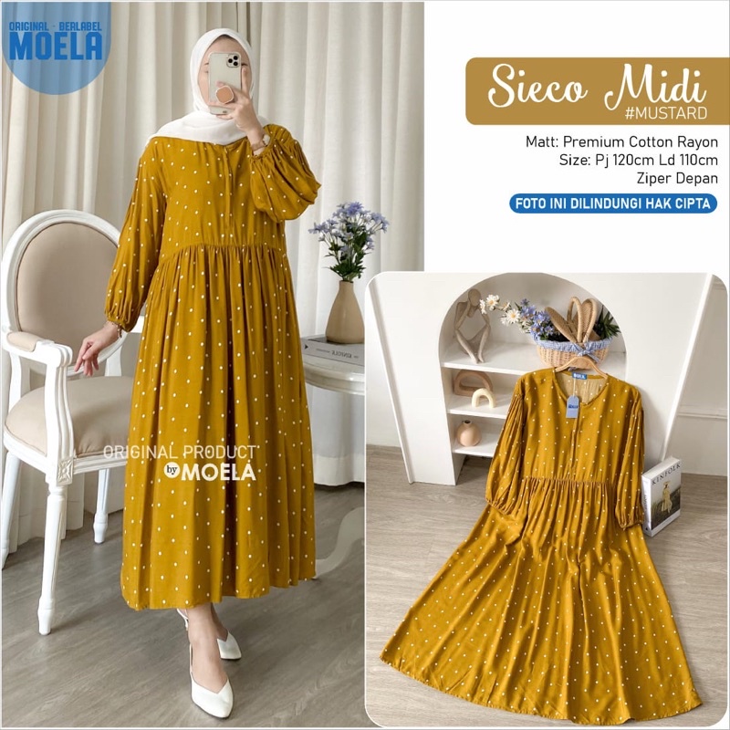 Sieco Midi Dress Ld 110 by Original Moela Berlabel