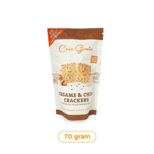 

CASA GRATA - SESAME & CHIA CRACKERS 70gr