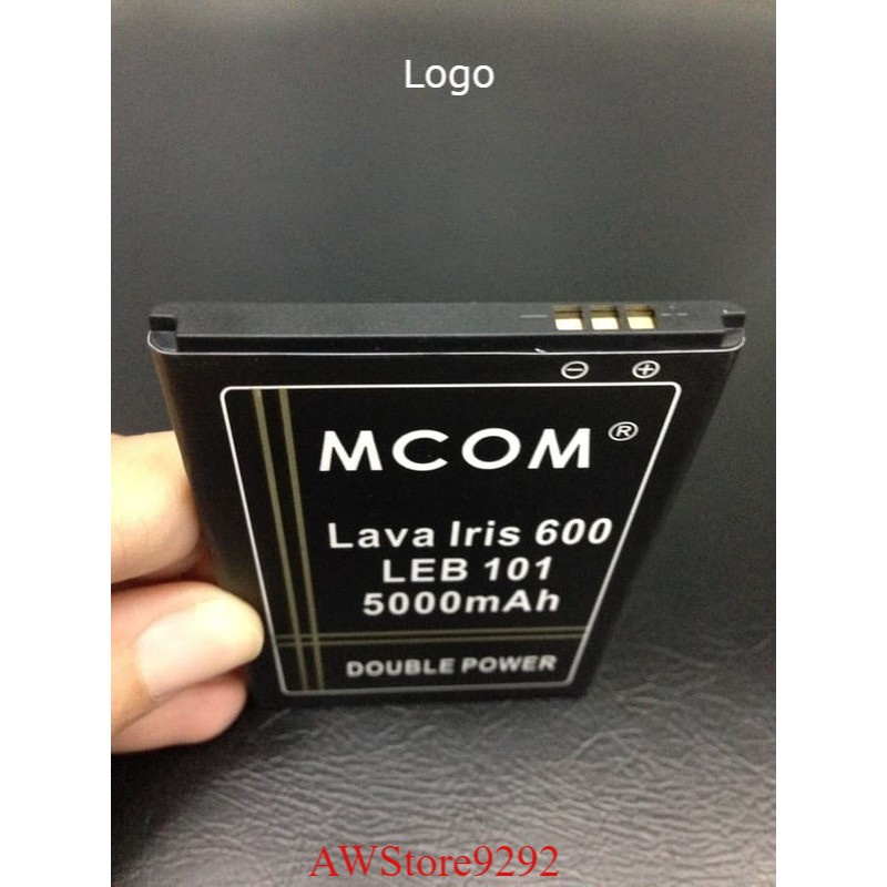 Mcom Battery Batre Baterai Double Power Mcom Lava Iris 600 W600 LEB101