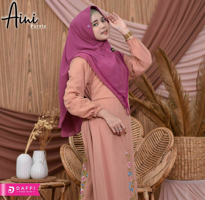 Hijab Syar'i Aini - Ungu