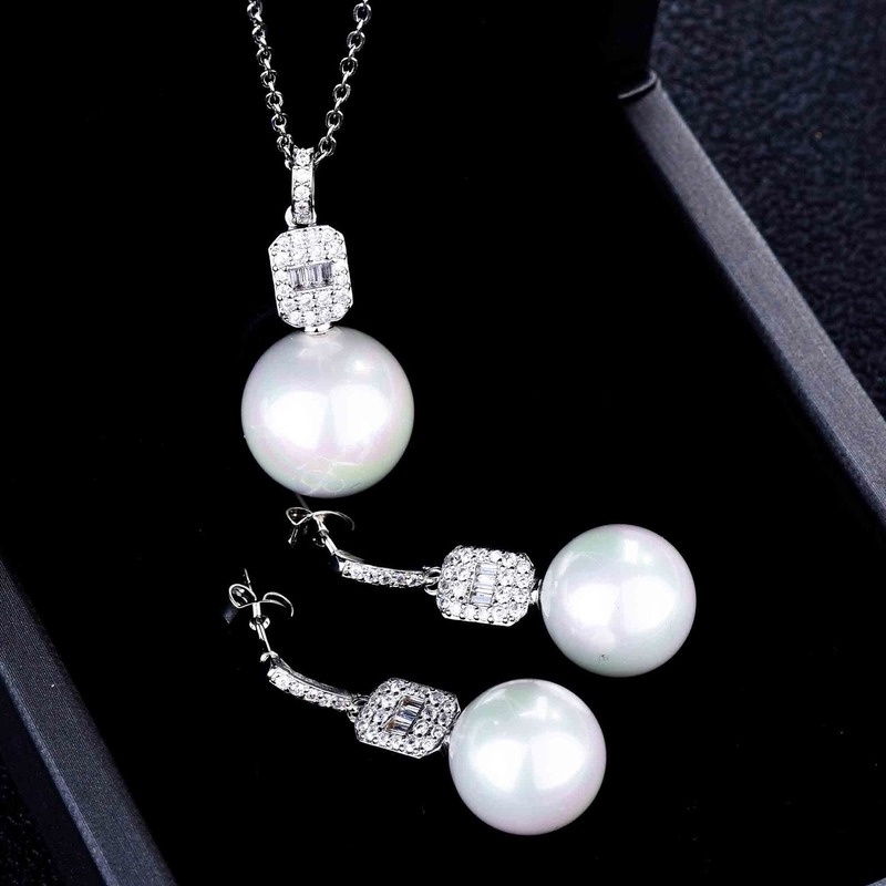 Luxury Premium Custom Nanyang Pearl Jewelry Set