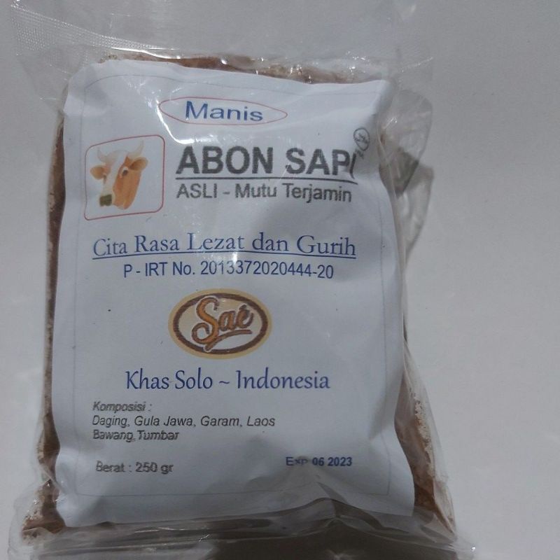 [250 Gr] ABON SAPI SAE ORIGINAL