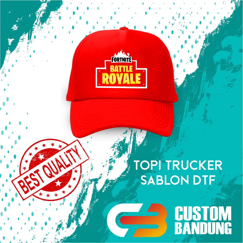 Topi Trucker FORTNINE 3  Pria Wanita Topi Jaring Aura Jala Trucker Cap Bisa Tulis Nama Bisa COD Original High Premium Quality