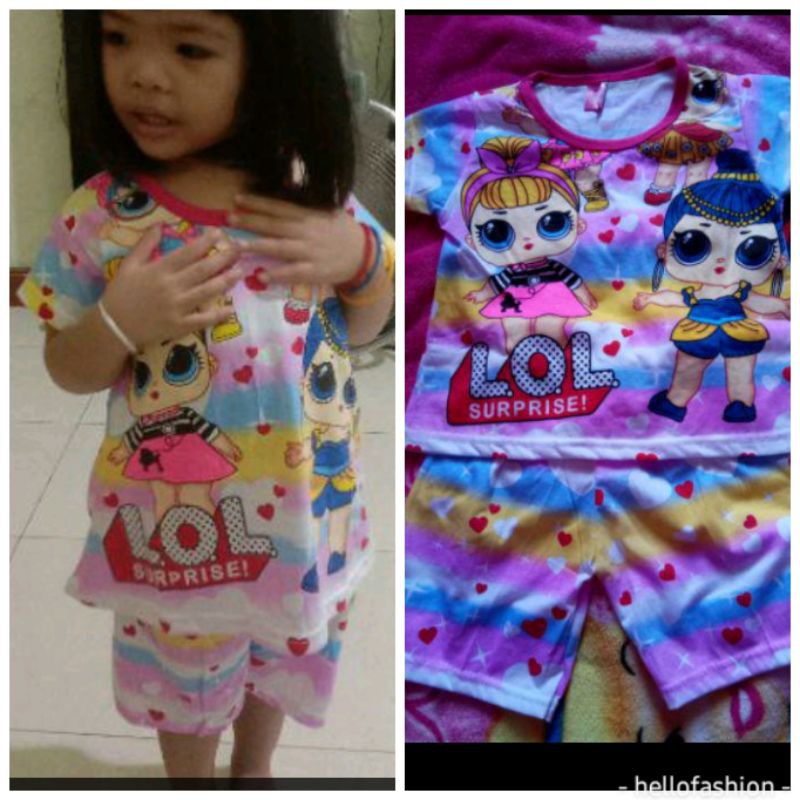 STELAN PENDEK /HOTPANT ANAK MOTIF L RAINBOW/PRINCESS/STELAN ANAK/PIYAMA