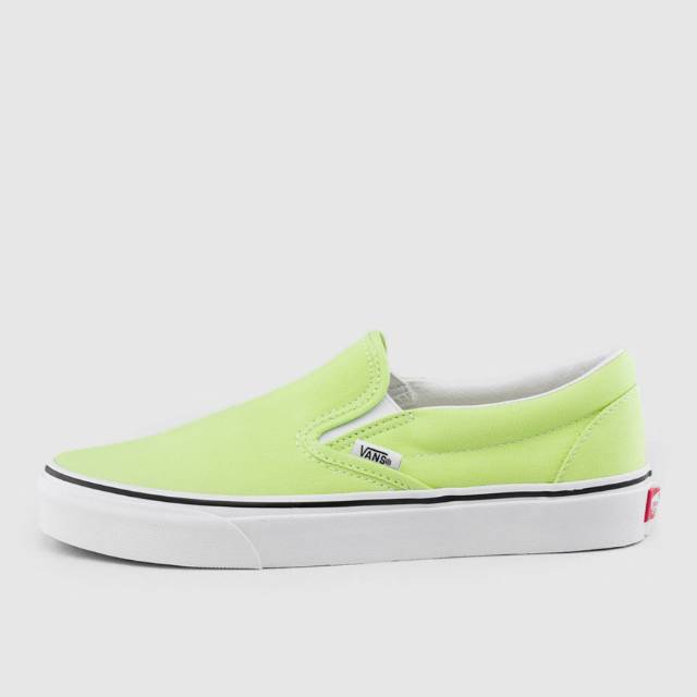 slip on vans green