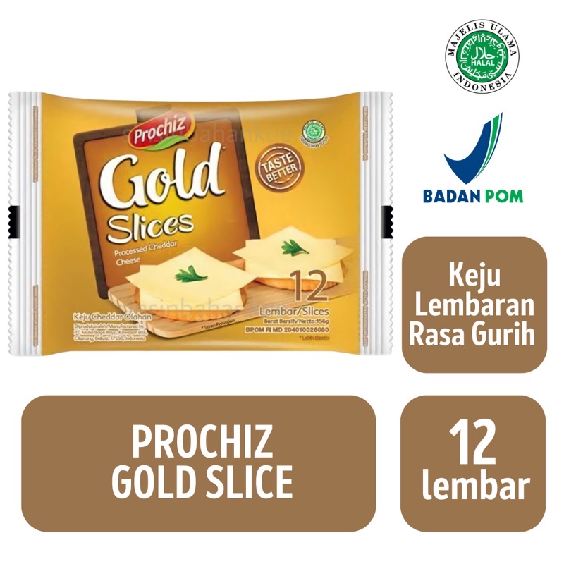 Jual Prochiz Gold Slice [12 Lembar / 170 Gram] | Shopee Indonesia